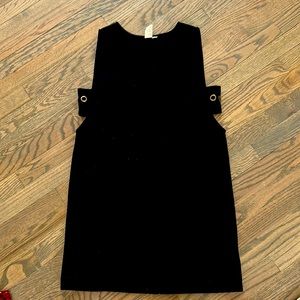 Black mini shift dress
